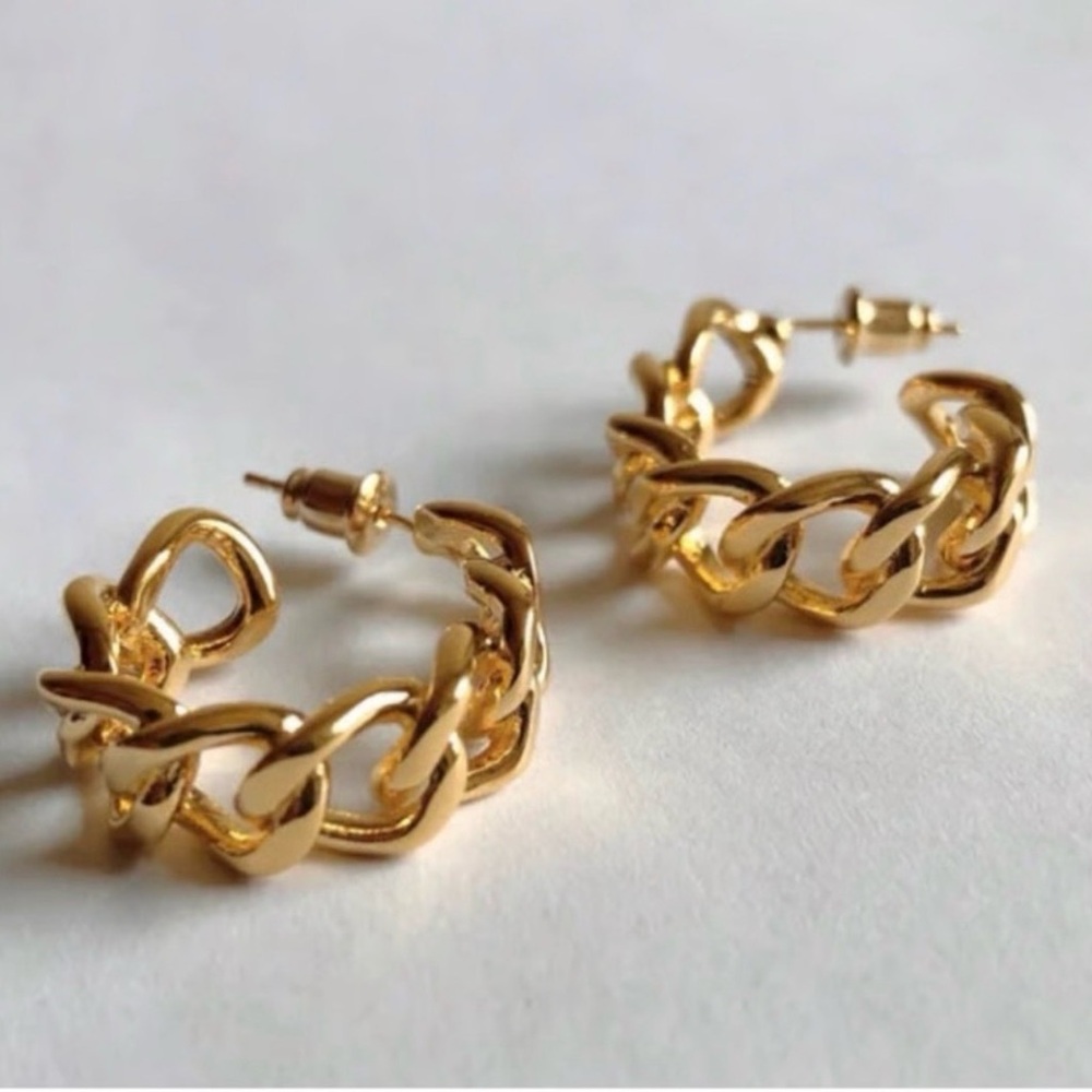 OMA The Label Braided Gold Earrings